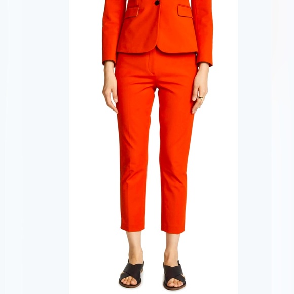 Theory Classic Skinny Pant in Double Stretch Cotton Fire Opal Size 4 - Picture 1 of 7